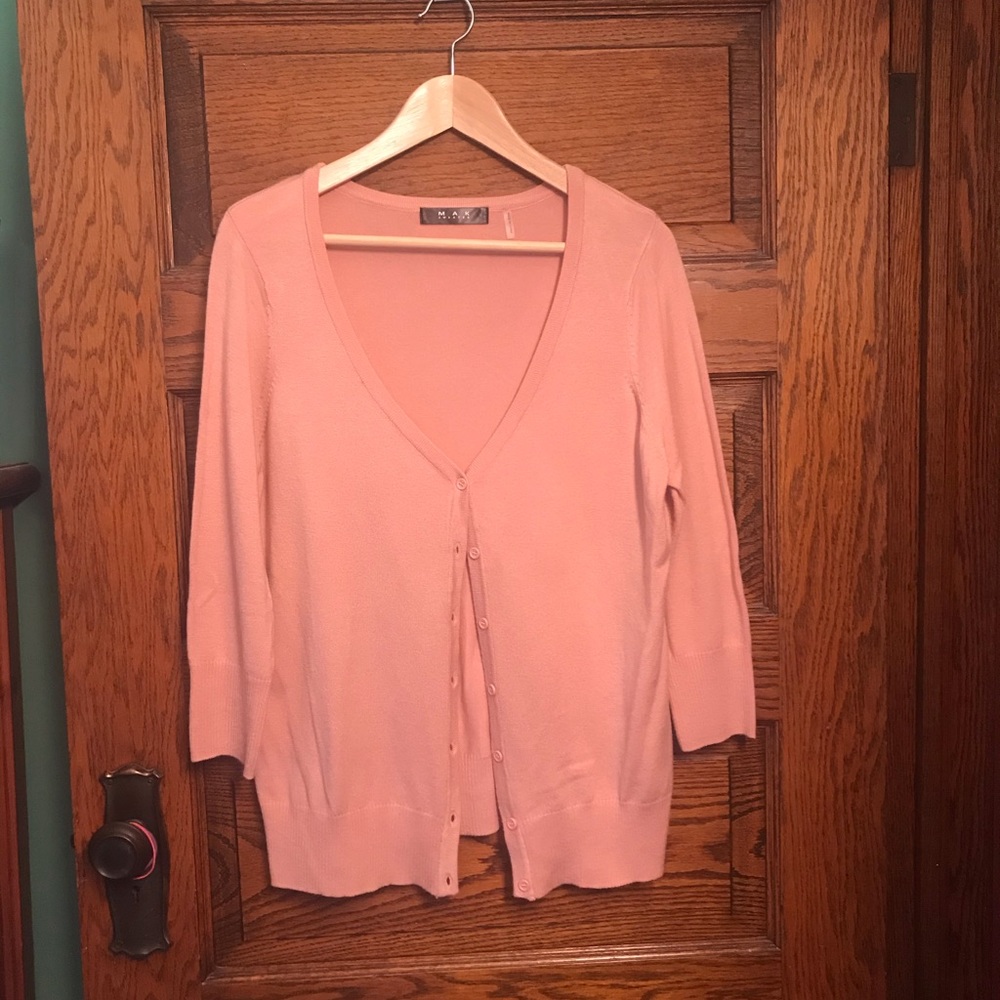 ModCloth Light Blush Pink Cardigan 1X